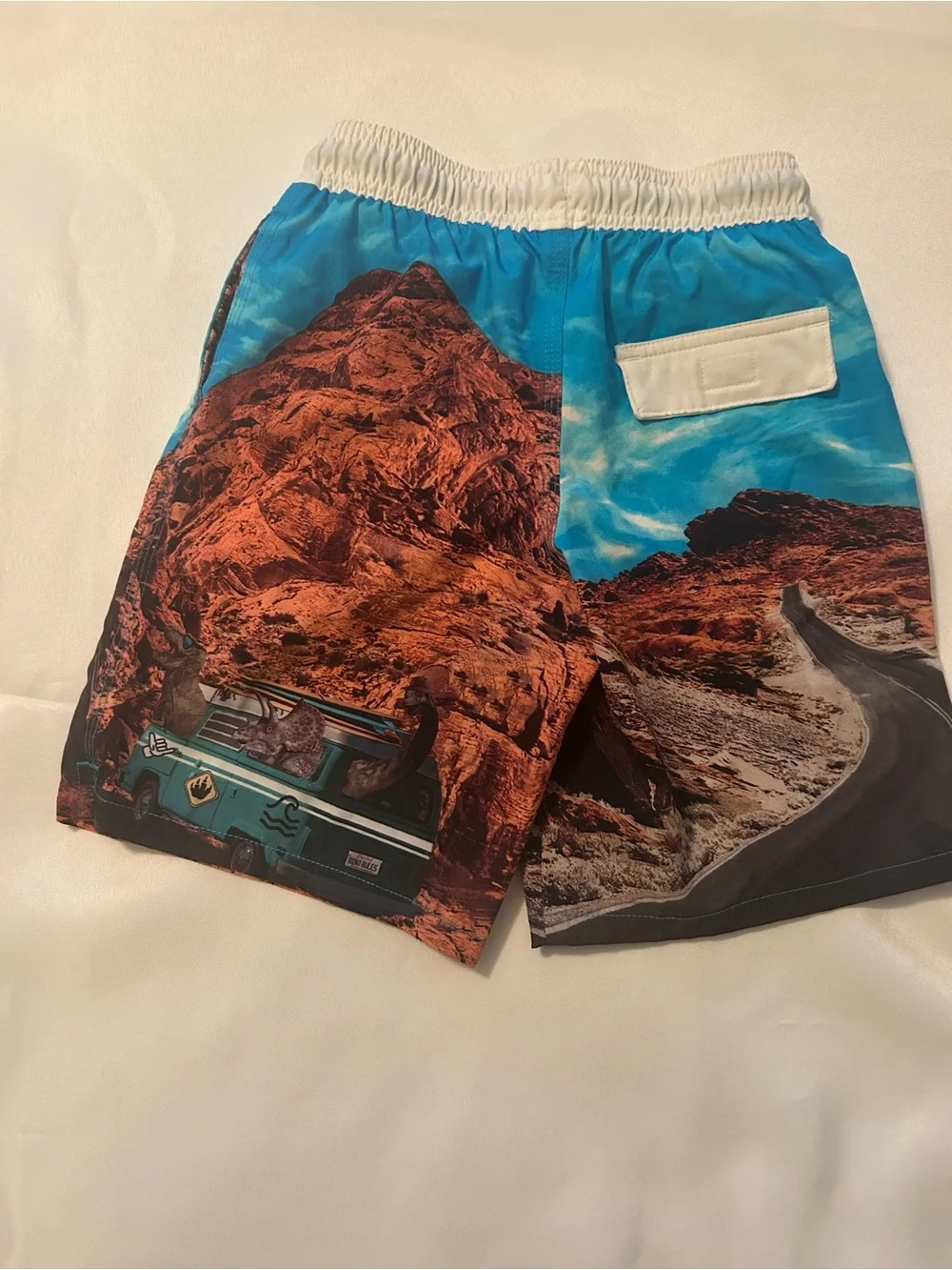 Bundle of 3 boy’s swim suit trunks size 7 Lands End Chill Wonder Nation